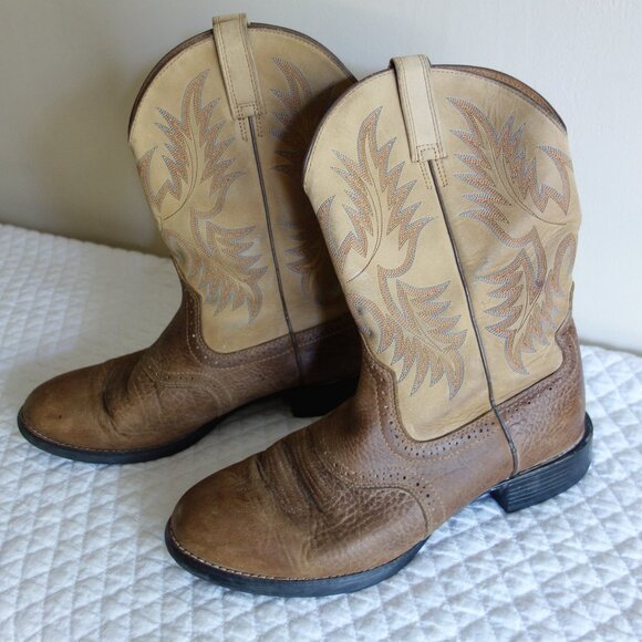 ARIAT Equipped Western Style Leather Boots – Mens 11.5D - Picture 1 of 10
